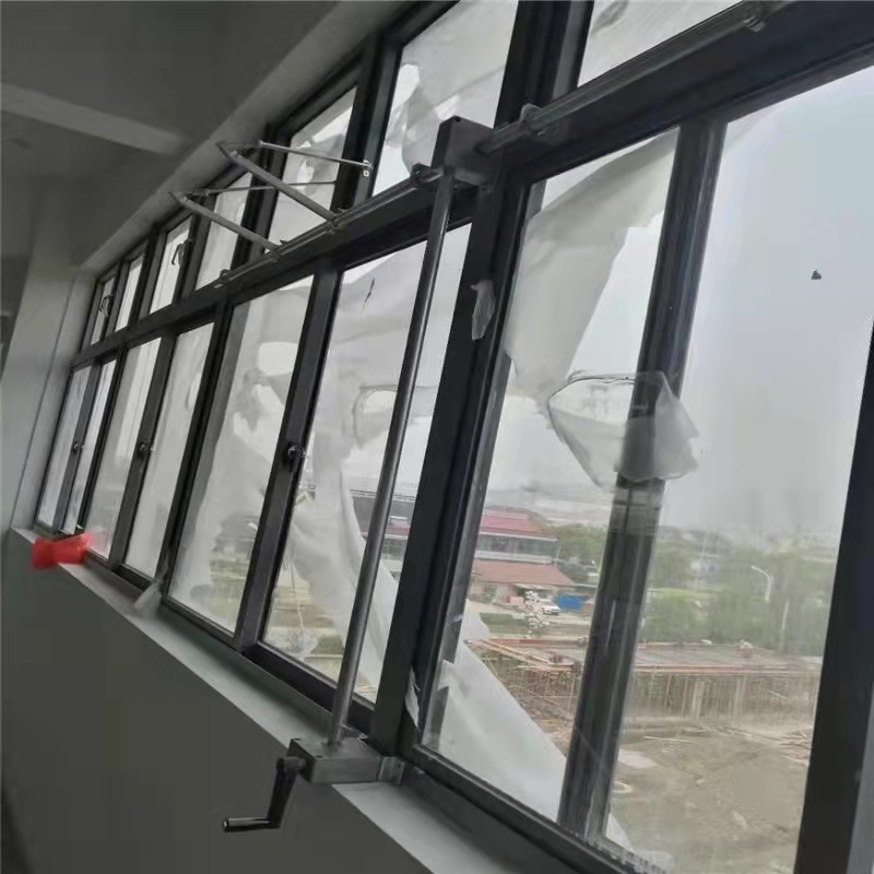 手摇开窗器开窗机消防联动排烟窗通风窗高位窗悬窗平开窗平移推拉运磐
