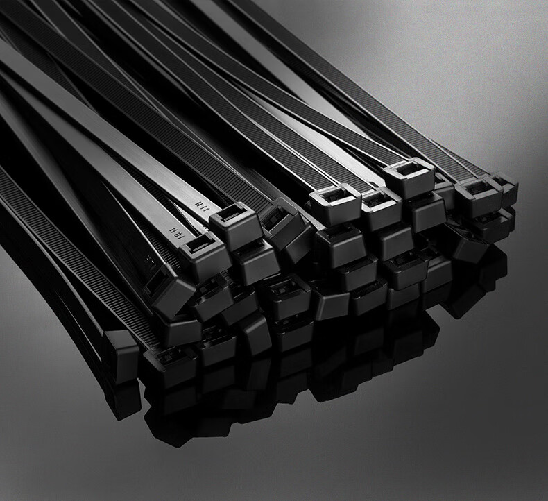 黑色扎带尼龙自锁式塑料卡扣强力扎线带捆扎带绑勒死狗扣带束线带 8x