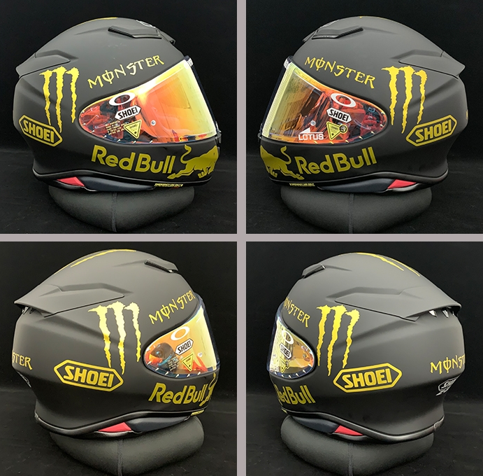 头盔贴纸贴花防水摩托车机车shoeiagv镜片贴画x14z7arai反光个性改装