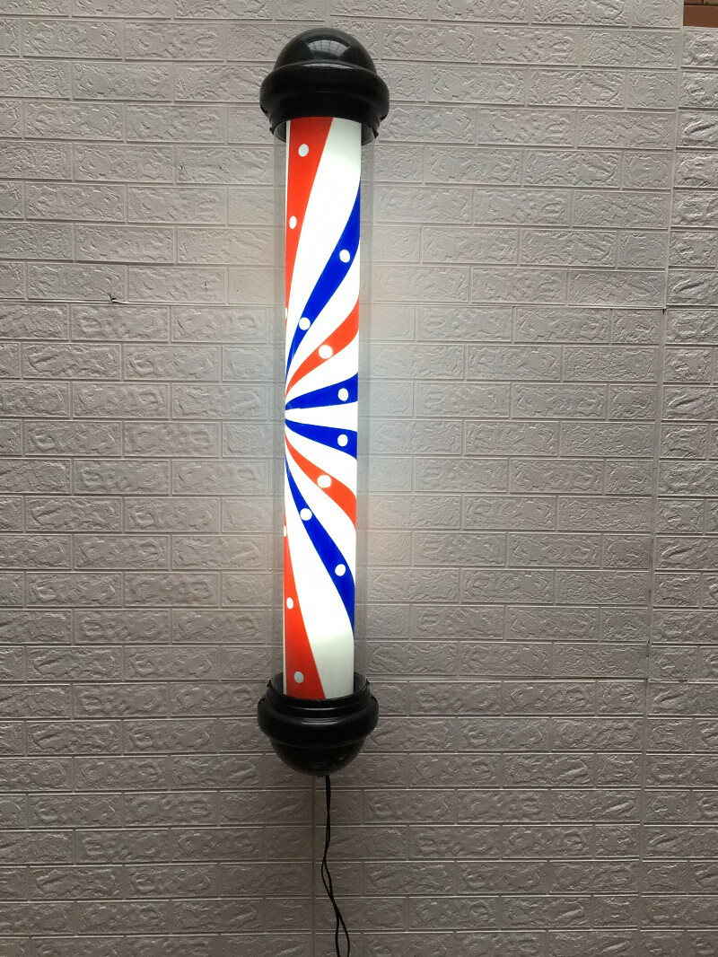 奥瑞利安美发转灯led灯带全彩塑料挂墙发廊标志灯户外防水挂壁理发店