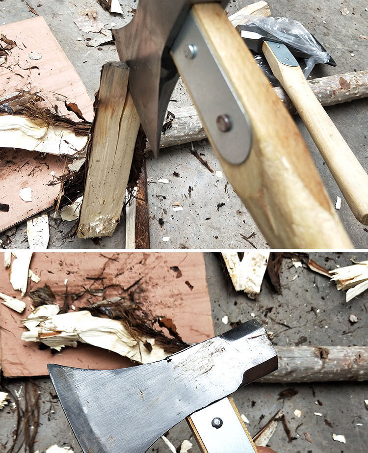 斧子工具家用农村破柴砍柴大号斧头刀砍树劈柴神器木工斧头双加固 锻