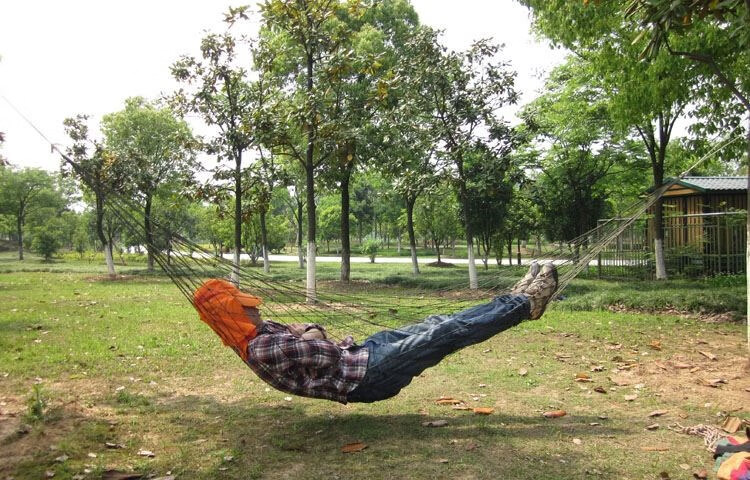 睡网户外休闲歇脚睡觉多功能荡秋千户外 挂树 吊床 野外露营网兜户外