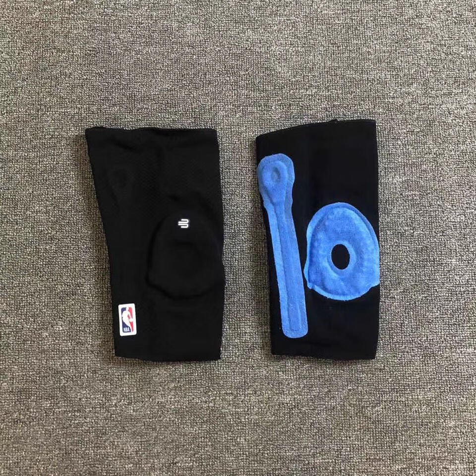 鲍尔·芬护膝nba款黑白色篮球护膝德国新款运动膝盖护具 nba联名黑单