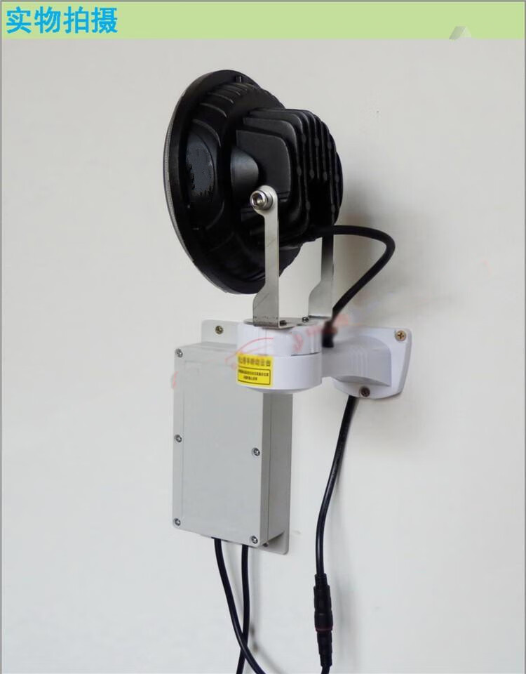 格德康 防水自动旋转探照灯户外鱼塘led射灯强光灯船用养殖场巡逻灯