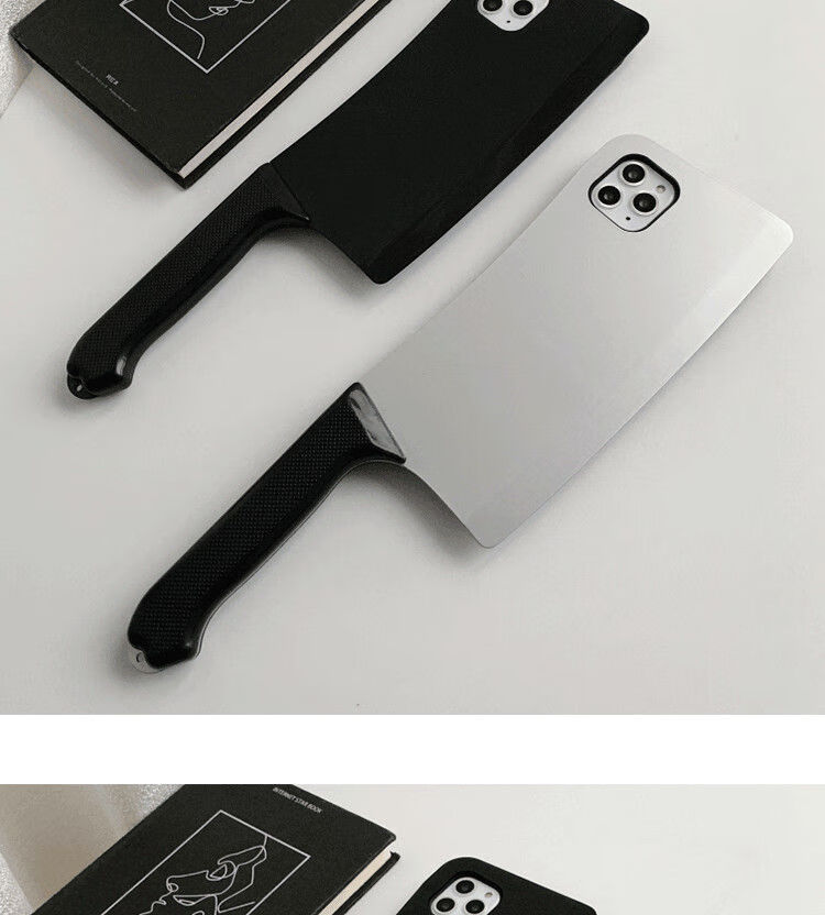 苹果5s/6/7/8plus菜刀造型手机壳iphone11promax硅胶x/xs刀搞怪xr