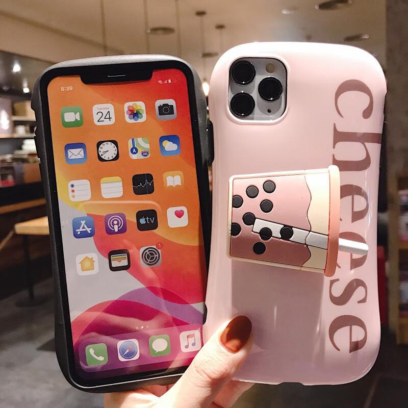 正尼日韩小清新奶茶iphone11pro max手机壳苹果11pro/xs max小蛮腰