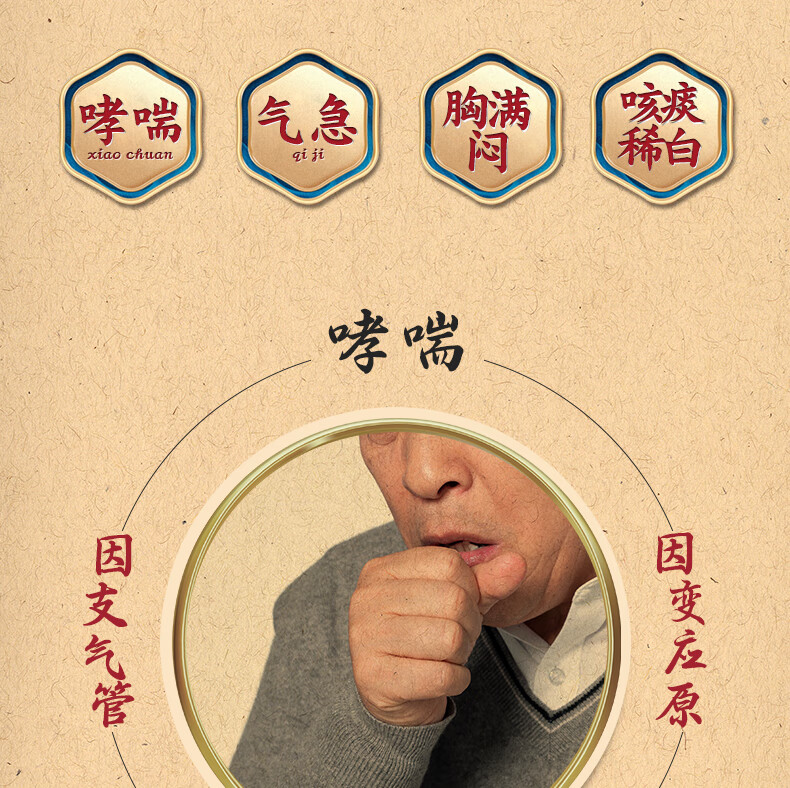 武汉国灸哮喘灸老人咳喘急慢性支气管炎咳嗽贴腹泻膏炙腹泻灸实发10盒