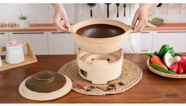 砂锅煲汤燃气灶小炭炉木炭火锅炉老式耐热煲汤砂锅陶土碳炉子打边炉