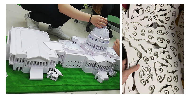 雪弗板pvc板发泡板kt板泡沫小手工diy制作材料沙盘建筑模型真友0320