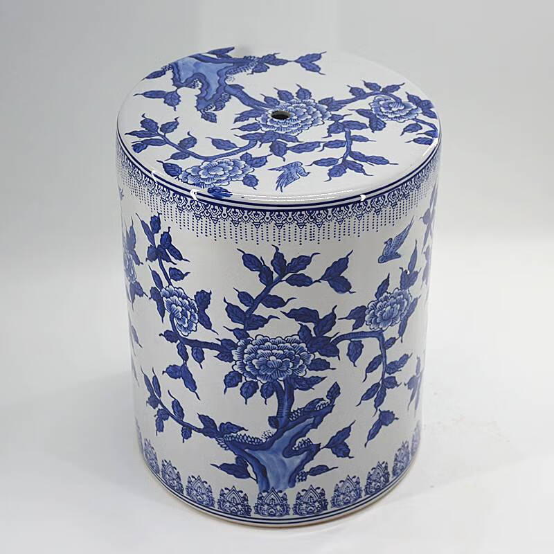 【精选好物】青花瓷鼓凳 手绘青花瓷换鞋凳陶瓷鼓凳梳妆凳子新古典