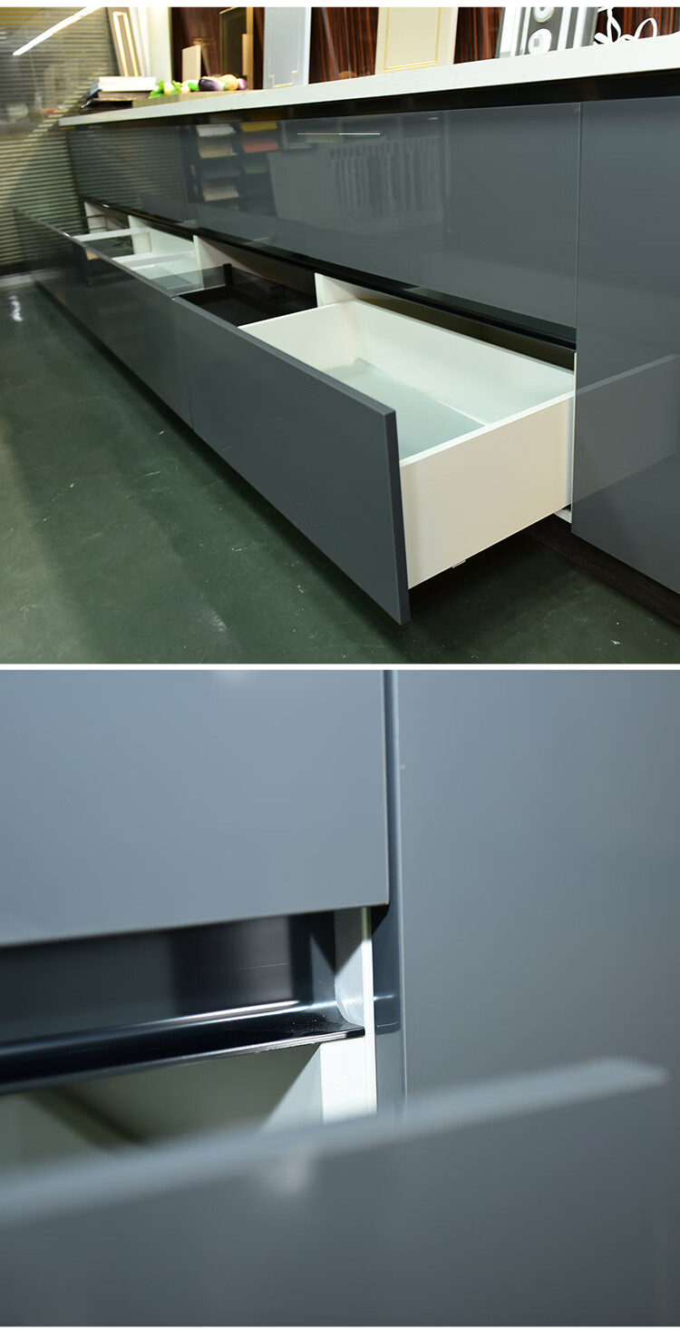 适用橱柜免拉手五金型材隐形配件柜体嵌入式拉手槽厨房下柜吊柜铝合金