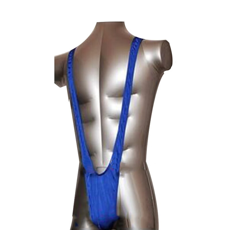 情趣内衣男 情趣内裤男士豹纹丁字裤诱惑带洞漏洞内裤t裤 性感连体