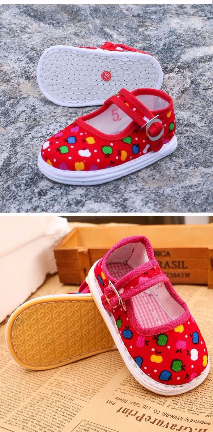手工布鞋女宝宝 儿童小布鞋女1-3岁2宝宝手工千层底婴儿学步鞋男童老
