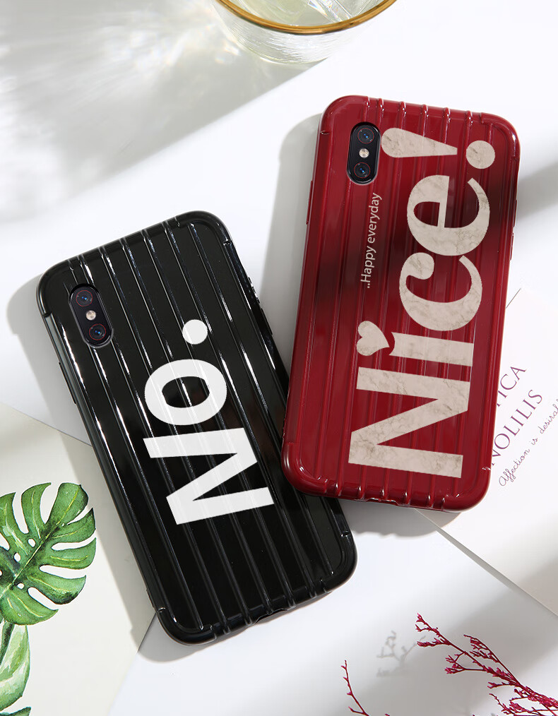 小米8探索版行李箱手机壳硅胶mi8ud防摔保护套男女彩绘可爱卡通个性