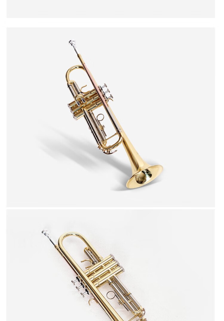 yamaha雅马哈 ytr-4335s降b调镀银小号乐器初学考级演奏 金色4335s