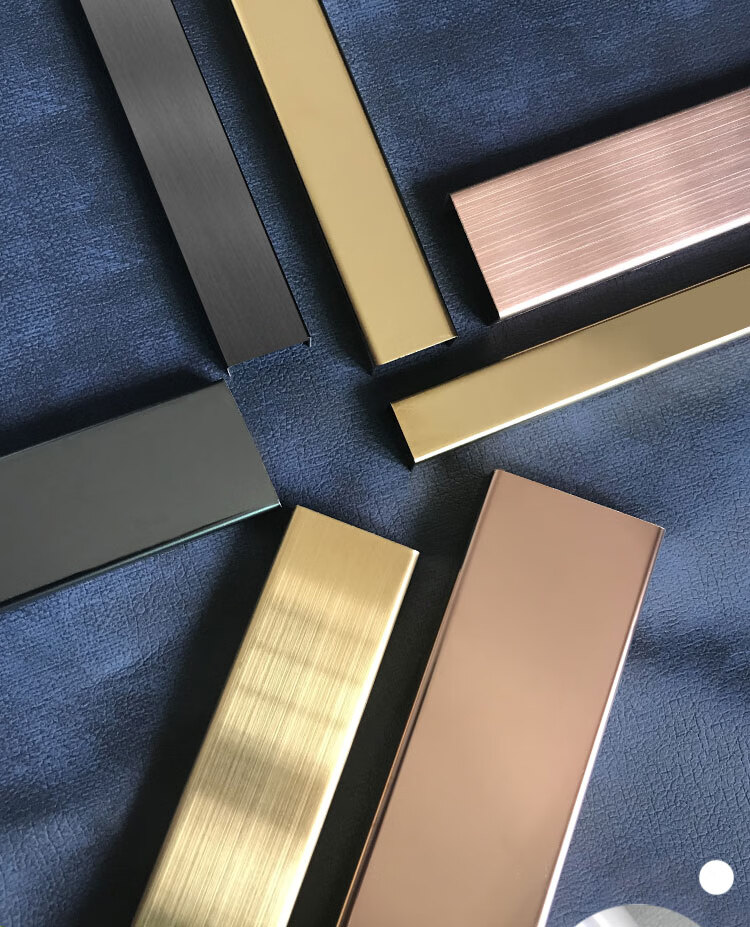 钛金条不锈钢装饰条钛合金属吊顶背景墙u型免开槽装饰收边压线条装饰