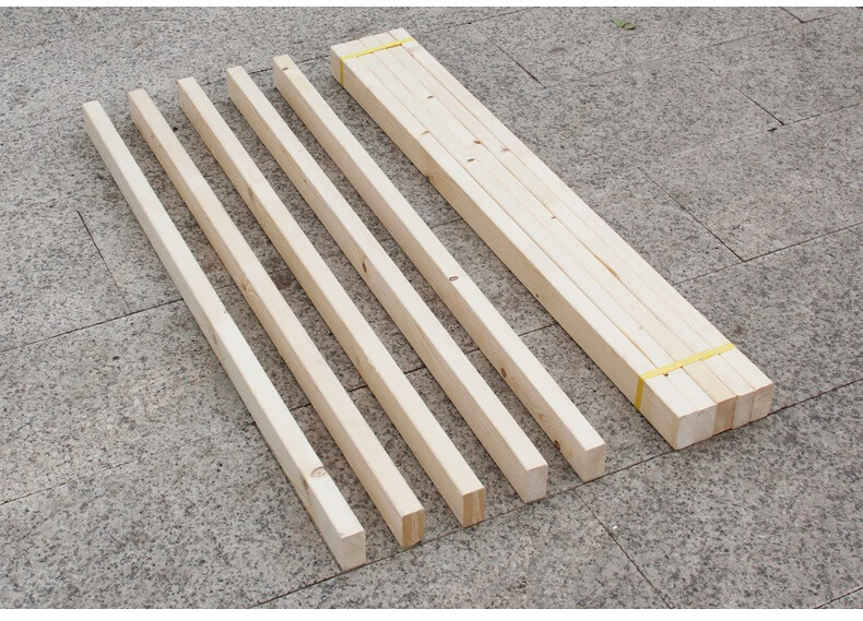 床龙骨架实木条实木床子床边木条18米15松木排骨架方料床横梁横条床板