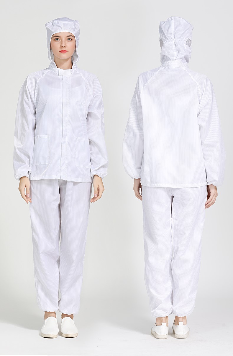 打磨防尘服分体套装无尘服连帽连体防护防尘衣工作全身隔离女透气夏男