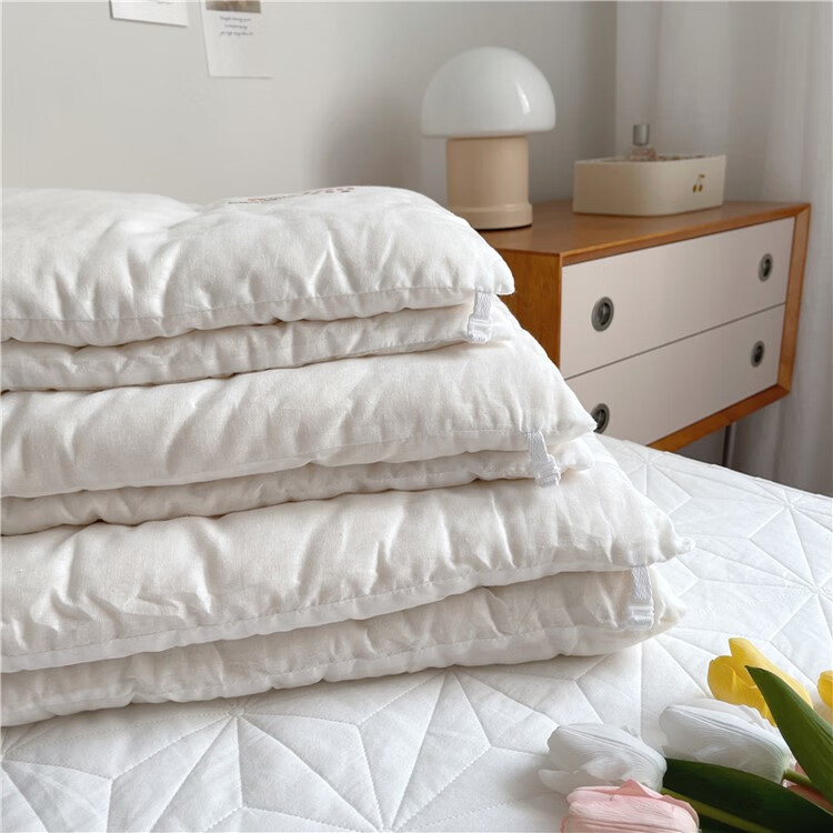 新疆棉花枕头 新疆棉花枕芯 单人枕头棉婴儿调节子母枕幼儿园低枕