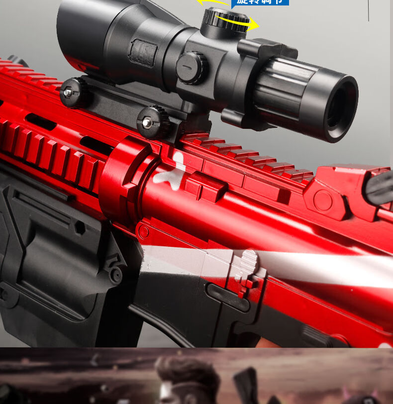 迪士尼品牌官方旗舰新款儿童玩具枪m416突击枪电动连发吃鸡模型全套