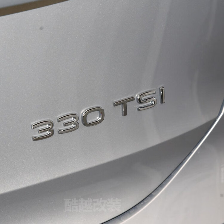 点缤适用于viloran威然车标改装330380tsi排量标数字母后尾标侧标贴