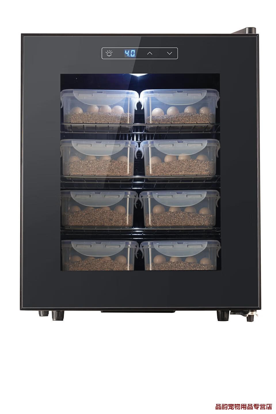 恒温智能孵化柜蜥蜴培养箱爬虫宠物乌龟蛋变色龙加热制冷家用 黑色(23