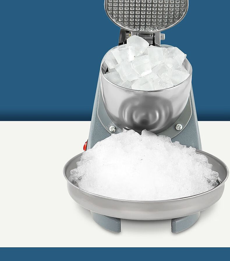〆碎冰机刨冰机沙冰机家用碎冰机奶茶店雪花刨冰机手动商用 方壳双刀