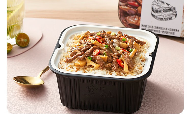 莫小仙 网红速食自热米饭 菌菇牛肉265g*18盒整箱装 懒人自煮即食零食