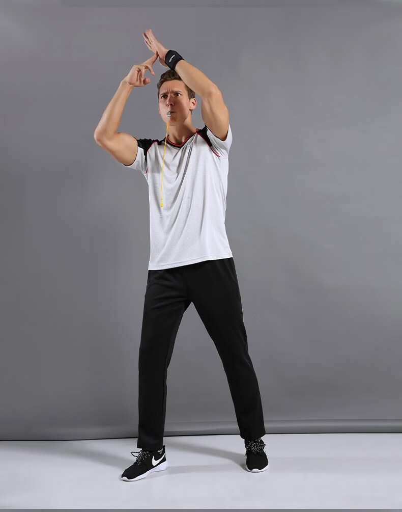 幻源 篮球裁判服套装男夏季裁判员服装上衣裤子团体女裁判衣裤定制印