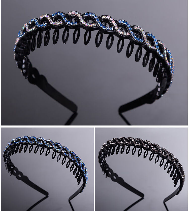 压发圈新款女发箍带齿防滑发卡简约百搭外出网红头箍头饰夹发夹发饰sn