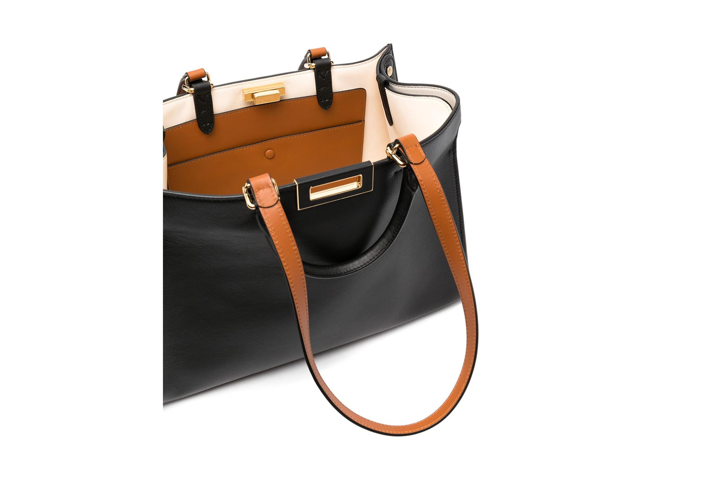 芬迪(fendi)20秋冬女士peekaboo 手提包 黑色 均码