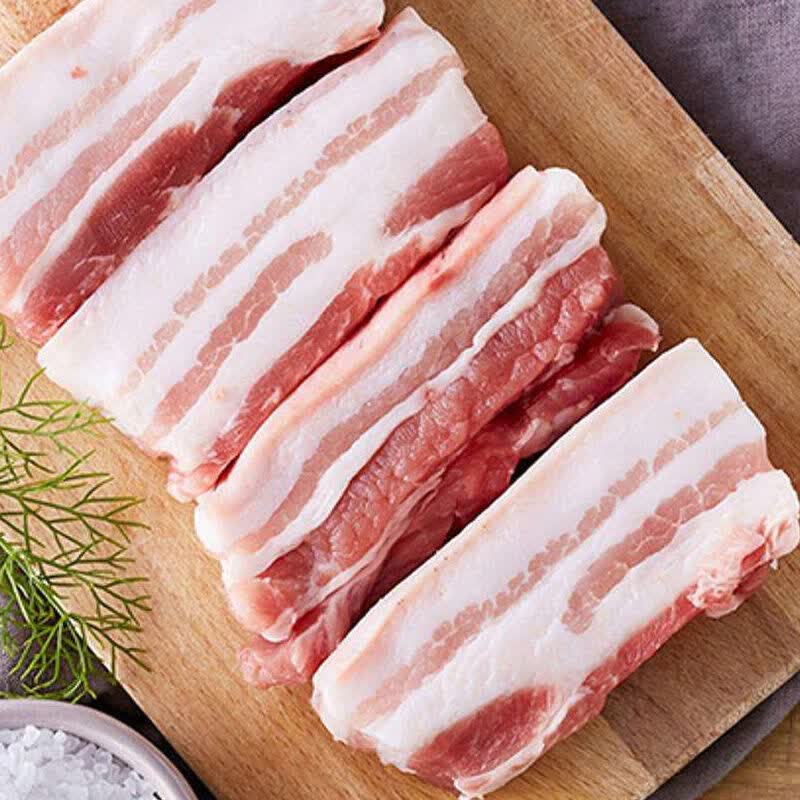 新鲜五花肉带皮猪肉整块鲜肉前腿肉后腿肉散养土猪肉批发福茹洲10斤装
