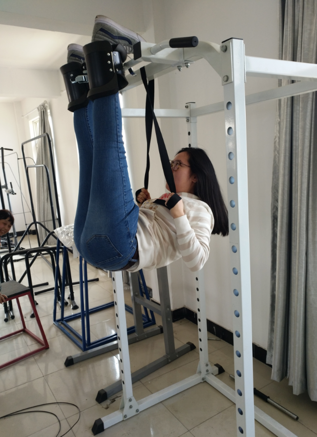 倒挂脚套倒挂鞋脚套靴倒立倒吊器倒挂增高倒挂鞋男女 黑色脚套 镀铬