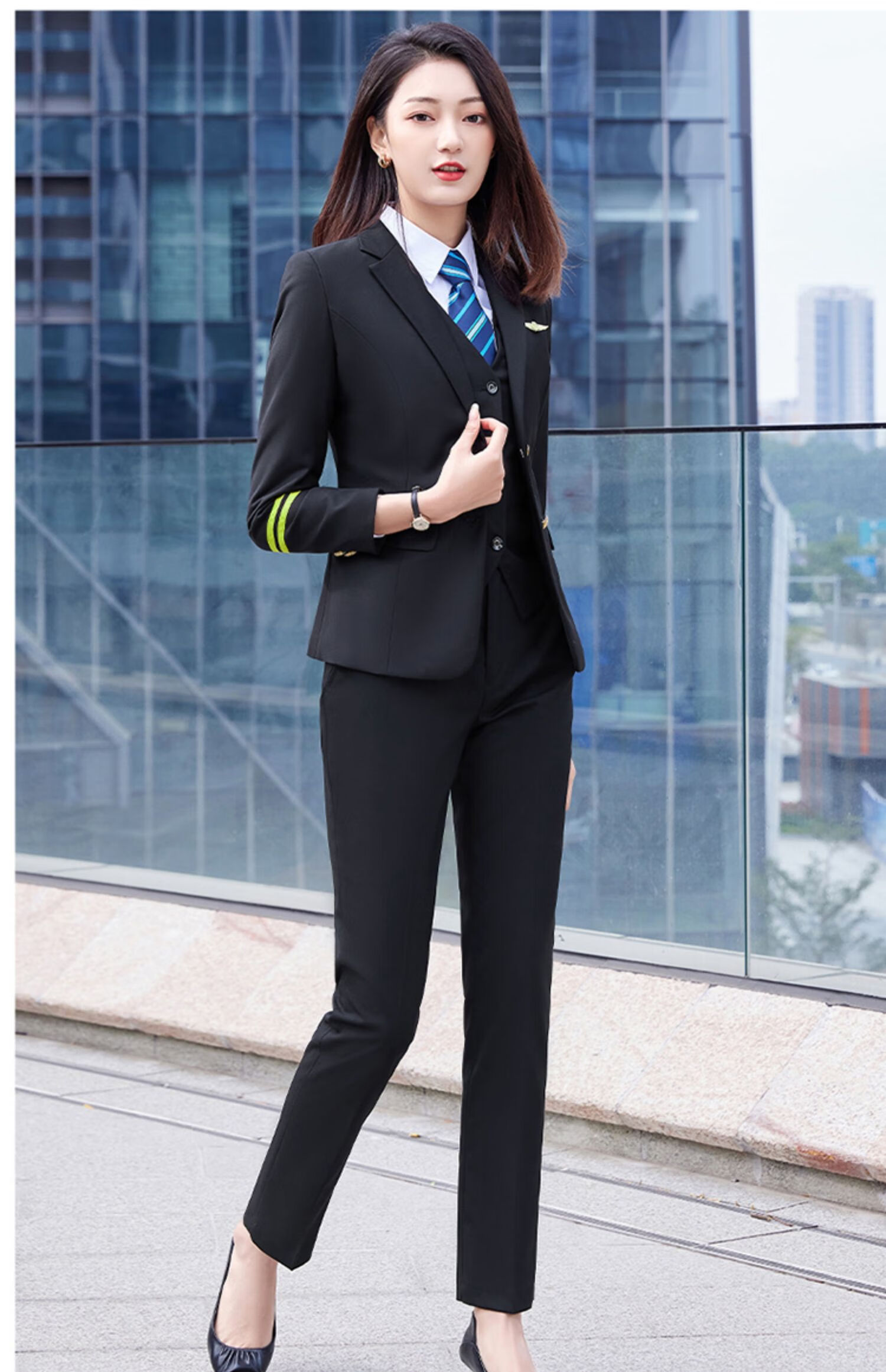 可开票铁路制服男冬装高铁乘务员男女职业学校套装列车员城轨专业工作