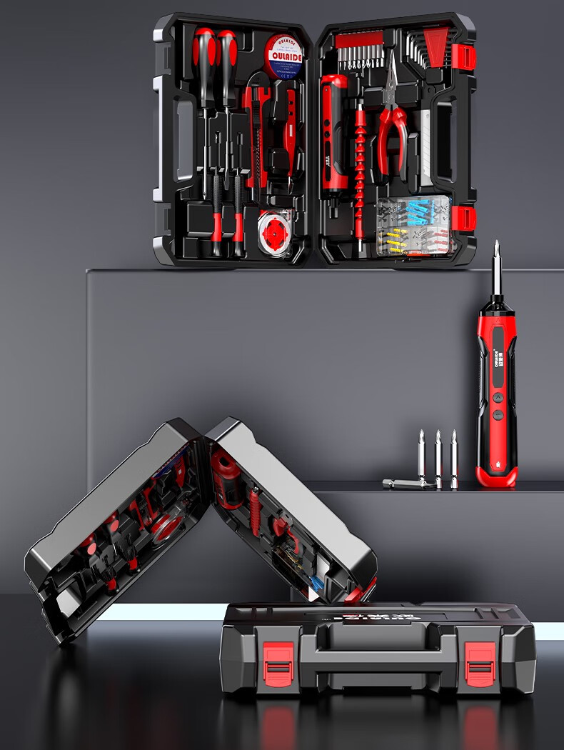 欧莱德(oulaide)旗舰店电批电动螺丝刀套装小型充电式家用锂电池大