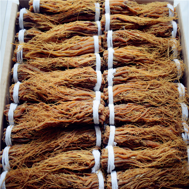 长白山参须红参须红参须无硫熏8年参须东北特产100克伊梵麦