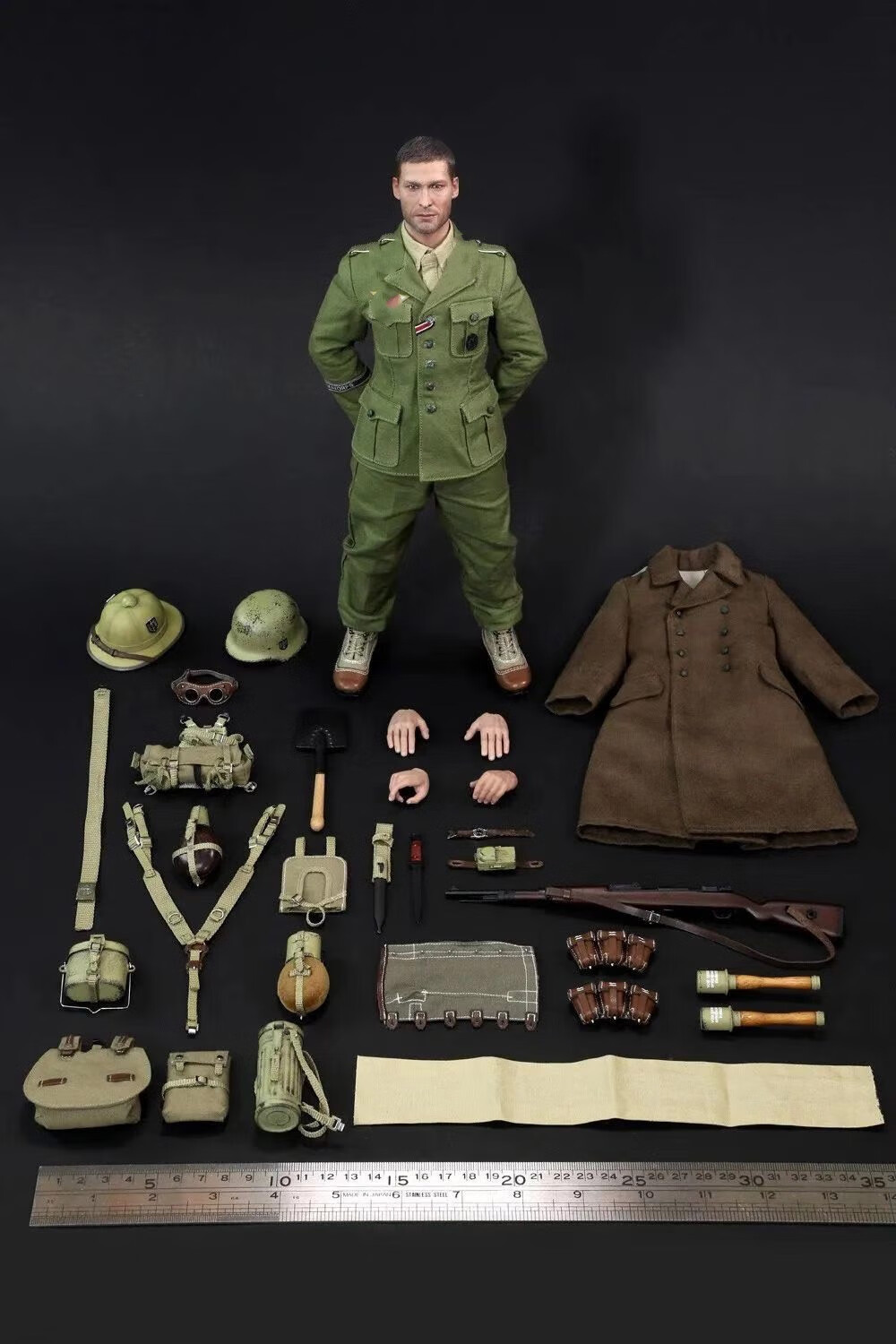 二战非洲军团国防军士兵步兵16兵人模型关节可动人偶全款