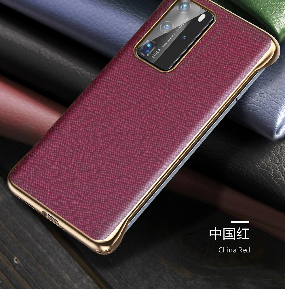 小牛皮凯萌华为p40prop40pro手机壳真皮p405g手机套保护套轻奢保护壳