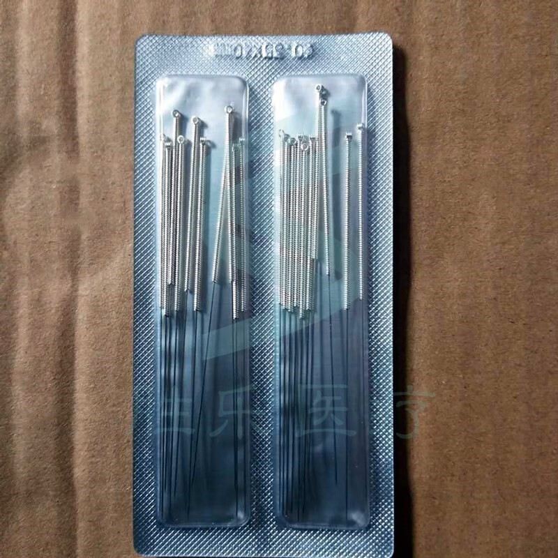 针灸针200支美容院面针毫针中医非银针平炳重复非一次性钢针 黑色