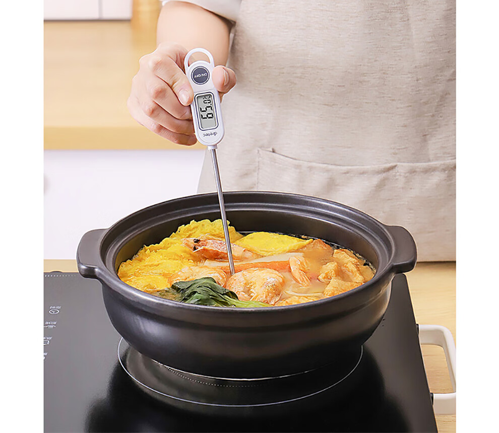 多利科(dretec)水温计厨房烘焙食品温度计婴儿奶瓶测面团奶温油温计