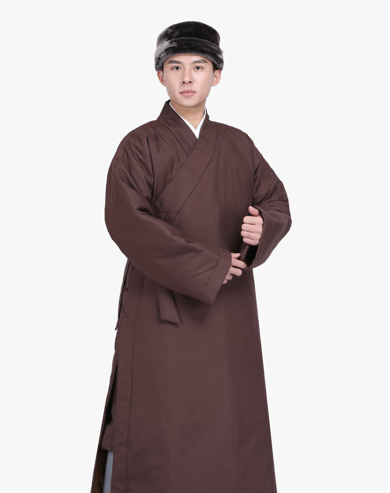 出家人的衣服 冬天冬季僧服保暖长衫夹棉短褂僧人棉衣男和尚服棉袄