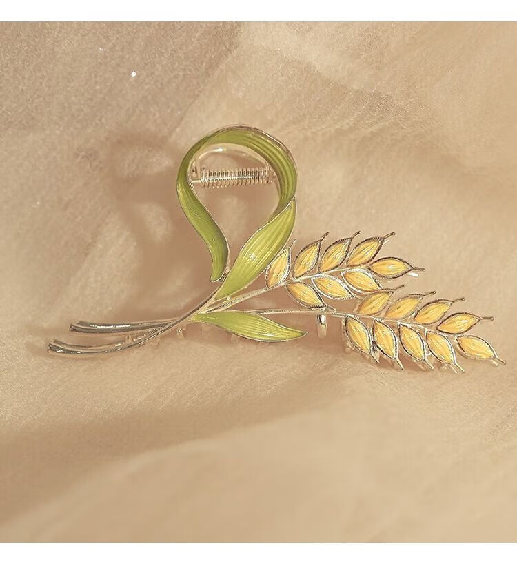 Dijing Hair Clip, High-End Hair Accessory for Women, 2026 New Style Wheat Ear Shark Clip, Back of Head Clip, Birthday Gift for Girlfriend 12