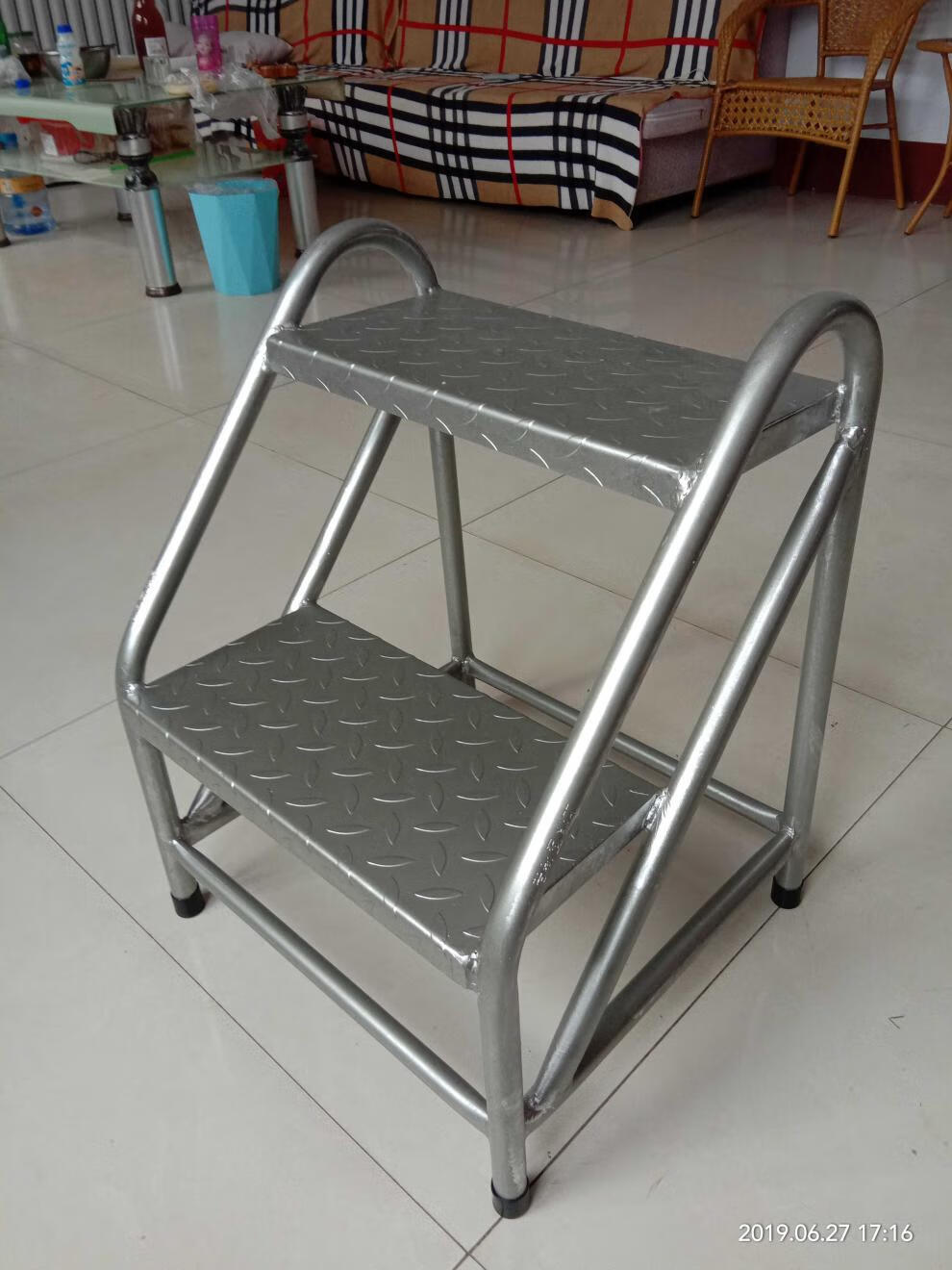 猎卡威 台阶梯两三步梯踏步梯楼梯台阶铁凳子结实登高凳高凳子工业