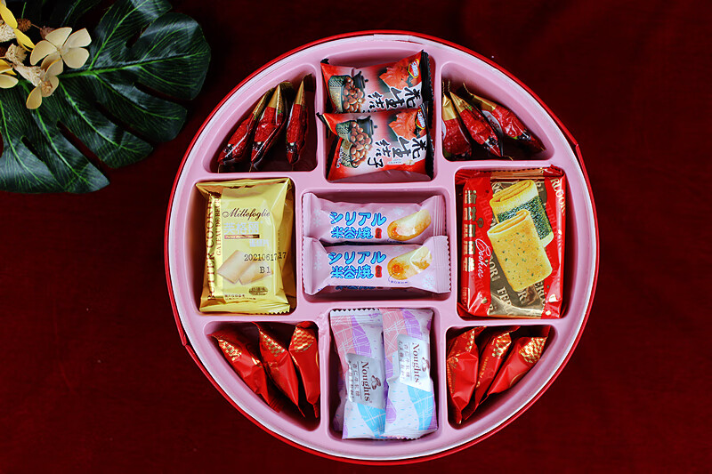 创意双层圆形喜糖喜饼大礼盒成品中式婚礼精美伴手礼中国风回礼 套餐