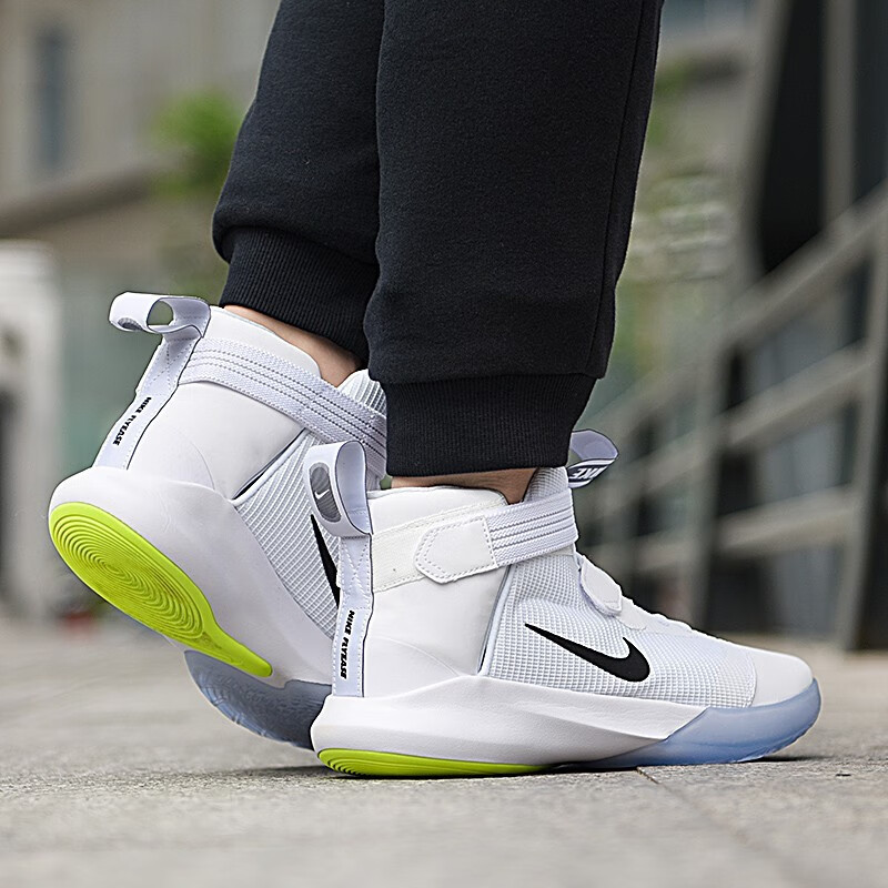 nike耐克 precision 3 flyease 4e 纯白男子实战缓震篮球鞋 bv7741