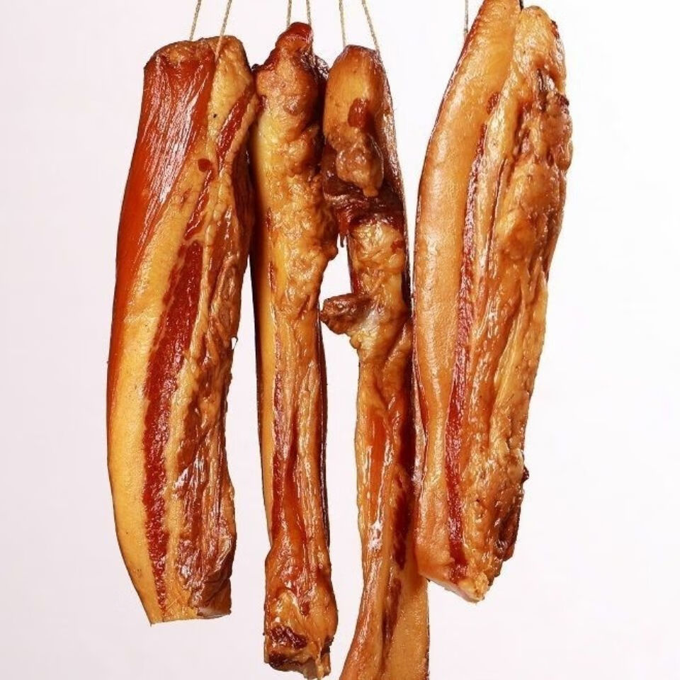 【产地直发】深山彝族烟熏老腊肉乐山特产年猪农家四川腊味 深山手工