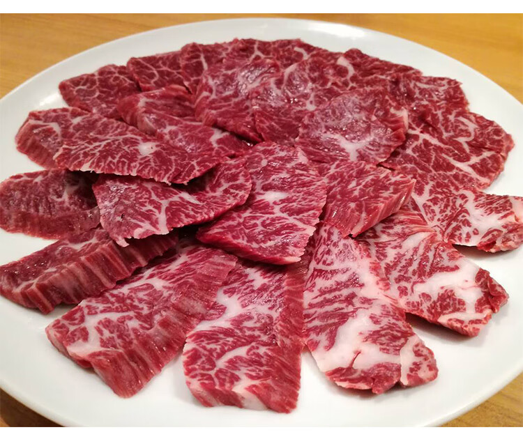 顺丰冷链澳洲和牛内裙肉mb5243厂横膈膜烤肉整条出售500g悦君心