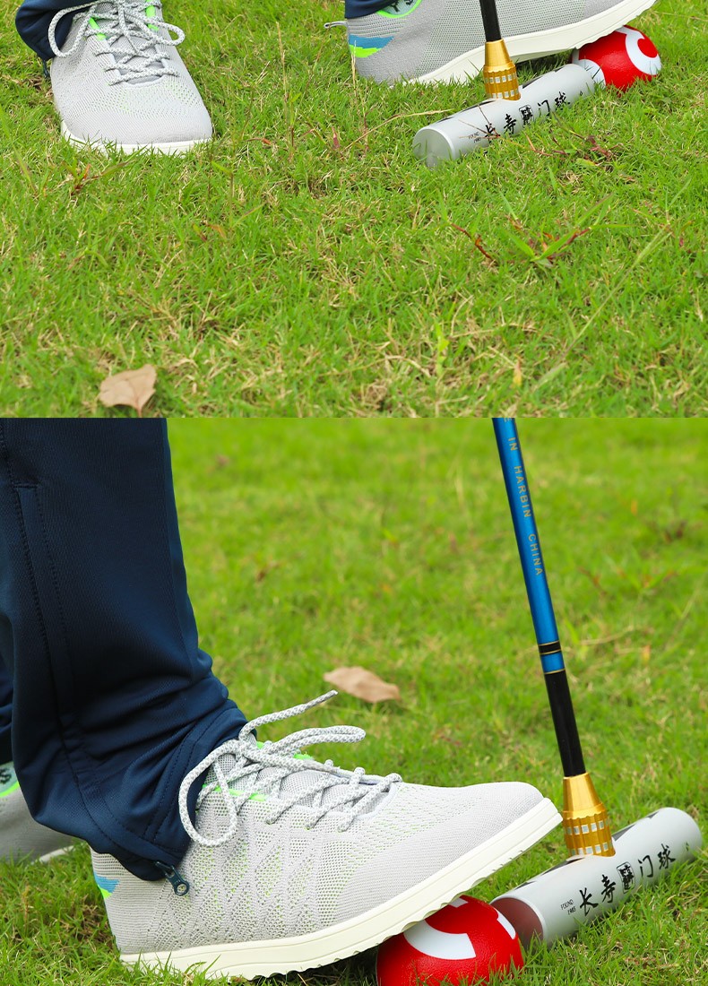 长寿牌门球鞋男士赛场专业鞋女士长寿门球比赛专用鞋贴脚直边cs302