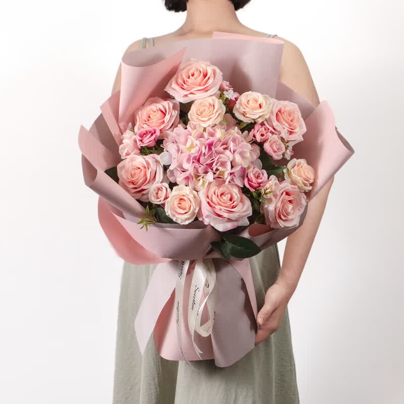 【】毕业手捧花拍照假花道具交车年会仿真花束大颁奖情人节生日礼物女