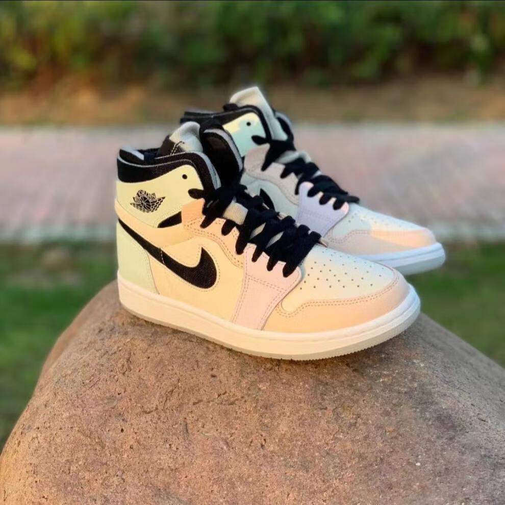 【现货速发】抖音同款莆田纯原高版本新款aj1复活节马卡龙高帮高品质